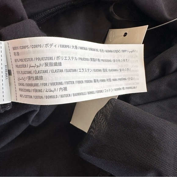 Abercrombie & Fitch Black Long-Sleeve Mesh Foldover Bodysuit XXL NWT - Picture 11 of 11